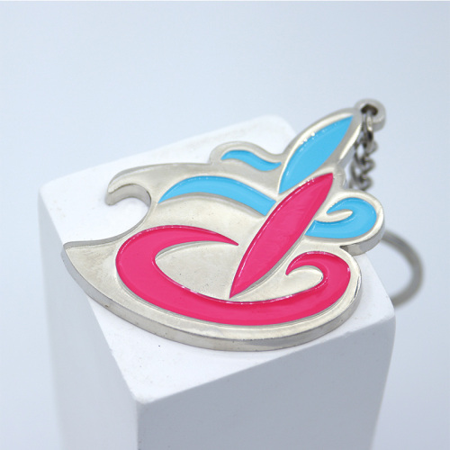 Soft enamel key chains bottle opener