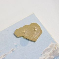 Love bear pins, valentine pins, cute pins with hard enamel and butterfly hat