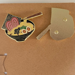 Metal Custom 2D custom printed vintage round enamel metal logo small Beautiful Collar Uniform Lapel Pin for food