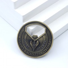 Hard enamel bottle opener challenge coins