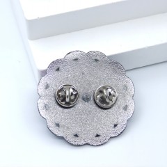 Rotated soft enamel multilevel lapel pins