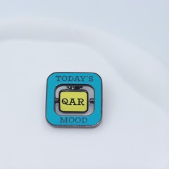 Hard enamel rotated lapel pins