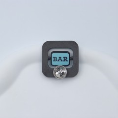 Hard enamel rotated lapel pins