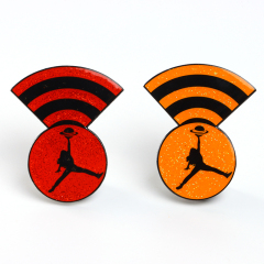 No Minimum Custom Design Your Own Metal Crafts soft enamel with epoxy Clothing pins