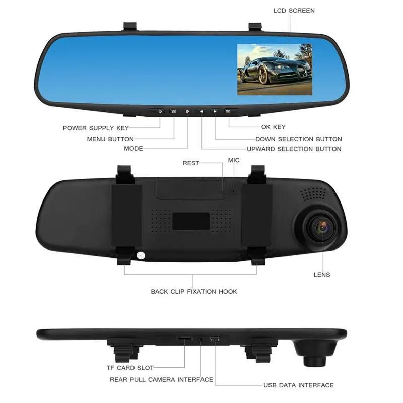 Hd car camera driving video recorder