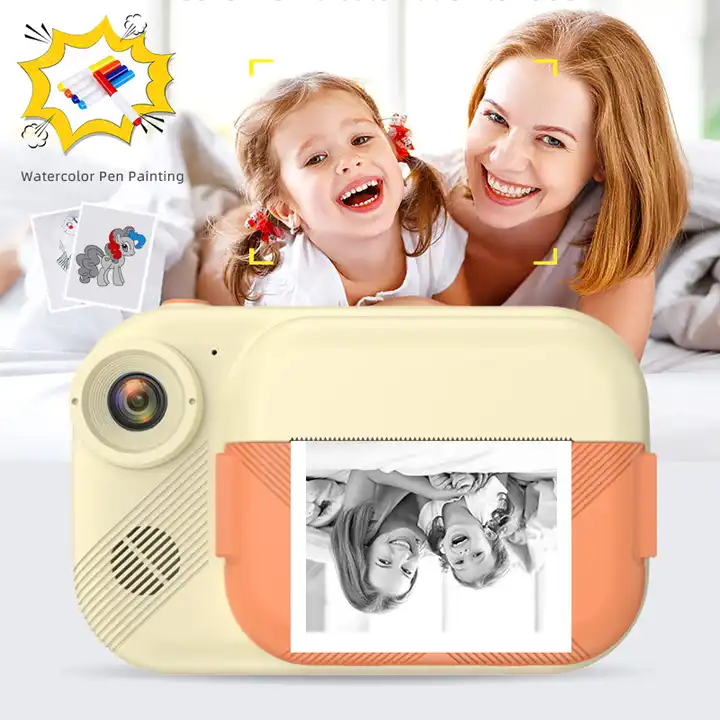 3.5 Inch Screen Instant Print Camera for Kids 1080P Dual Camera Funny Selfie Digital Camera for Children Birthday Gifts Toys