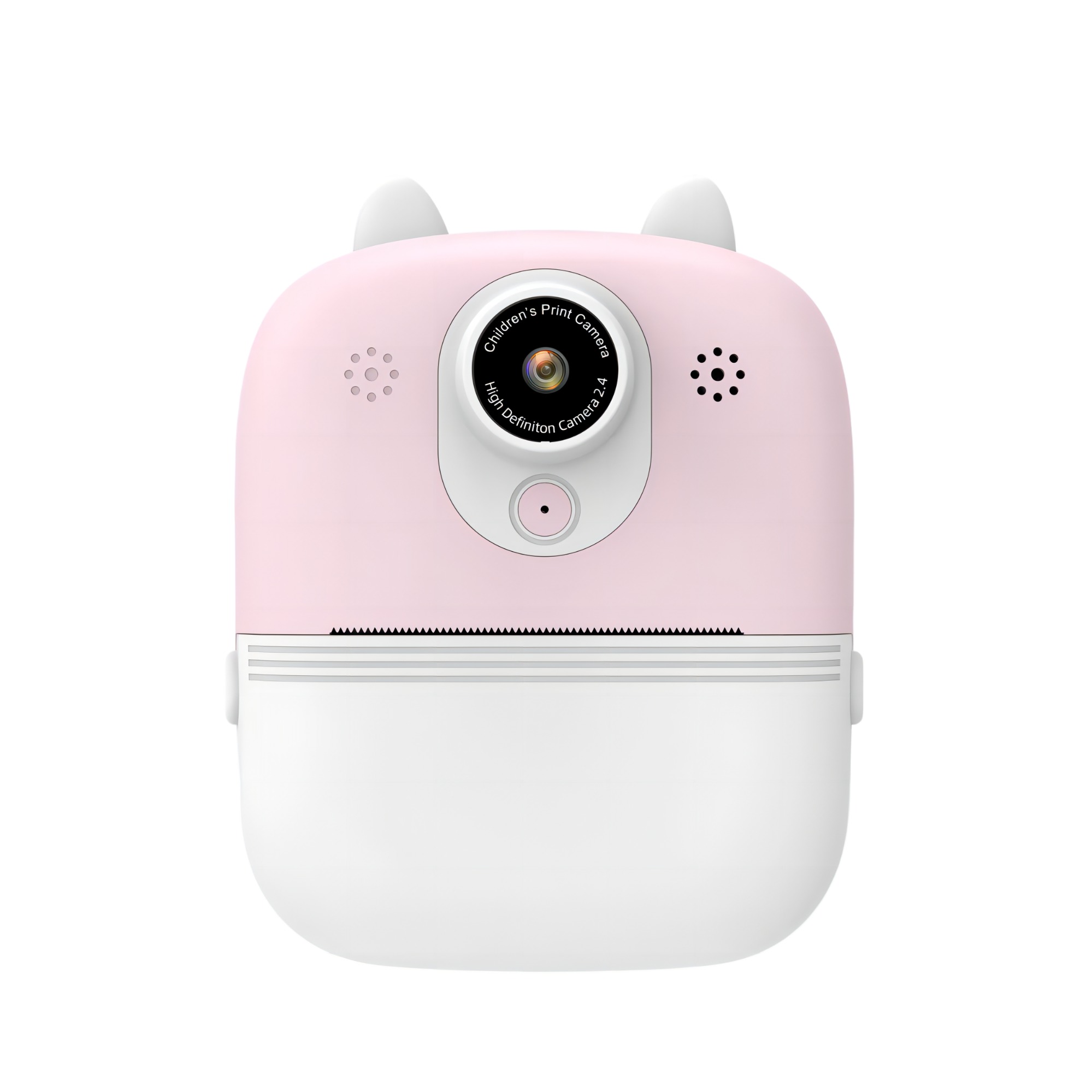 Front and real dual camera 12mp lens kid camera games toys P2 selfie camera instant ink-free print with 2.4 inch LCD for kids