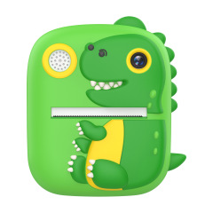 New Arrival Dinosaur Silicone Protective Cover 1080P Digital Selfie Camera 2.4-inch IPS screen Instant Print Kids Camera