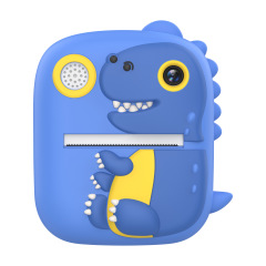 New Arrival Dinosaur Silicone Protective Cover 1080P Digital Selfie Camera 2.4-inch IPS screen Instant Print Kids Camera