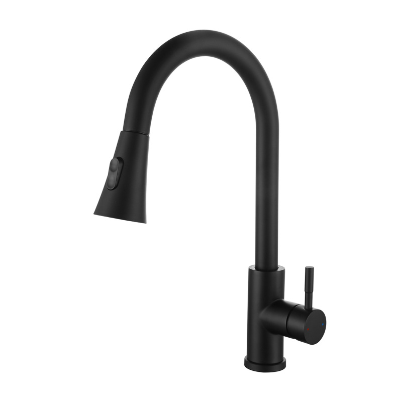 F80027/F80027BN/F80027MB Single-Handle Pull Down  Sprayer Kitchen Faucet with CUPC Certification in Stainless Steel