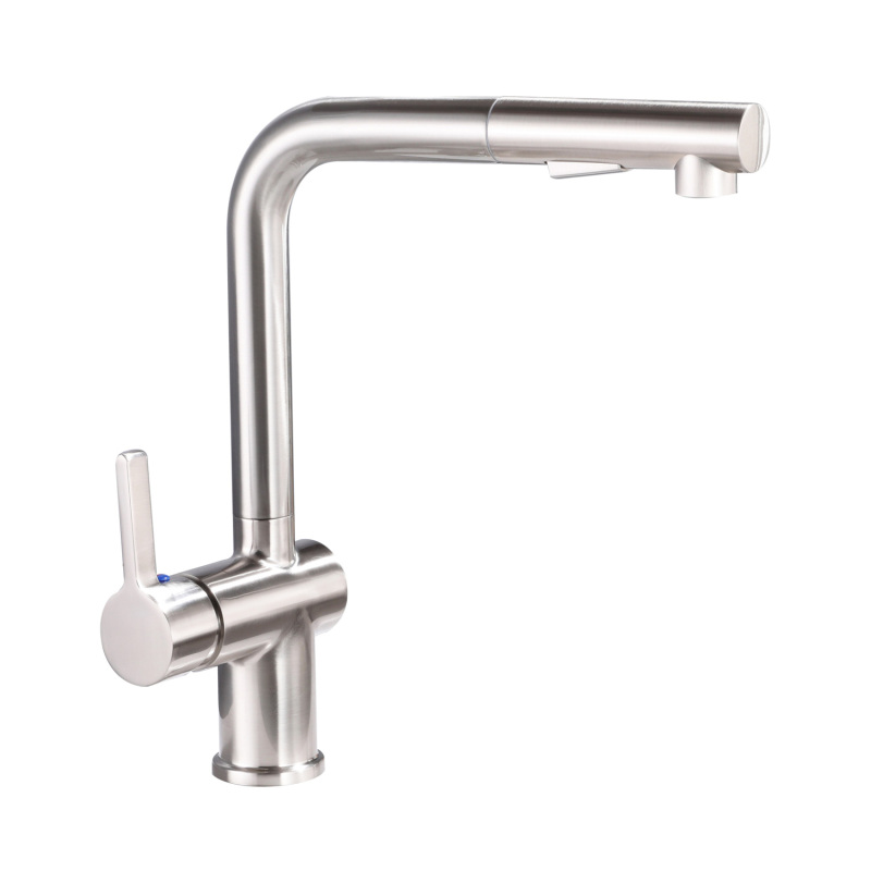 F80080/F80080BN Single-Handle Pull Down  Sprayer Kitchen Faucet with CUPC Certification in Stainless Steel