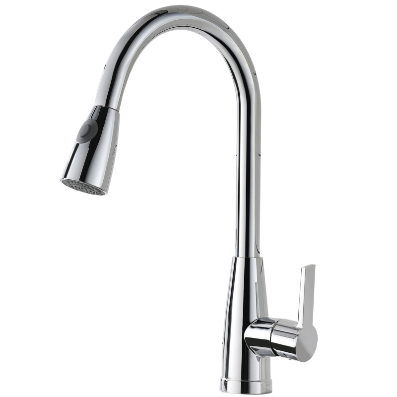 F80099/F80099BN Single-Handle Pull Down  Sprayer Kitchen Faucet with CUPC Certification in Stainless Steel