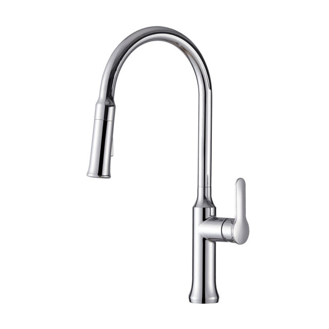 F80300/F80300BN Single-Handle Pull Down  Sprayer Kitchen Faucet with CUPC Certification in Stainless Steel