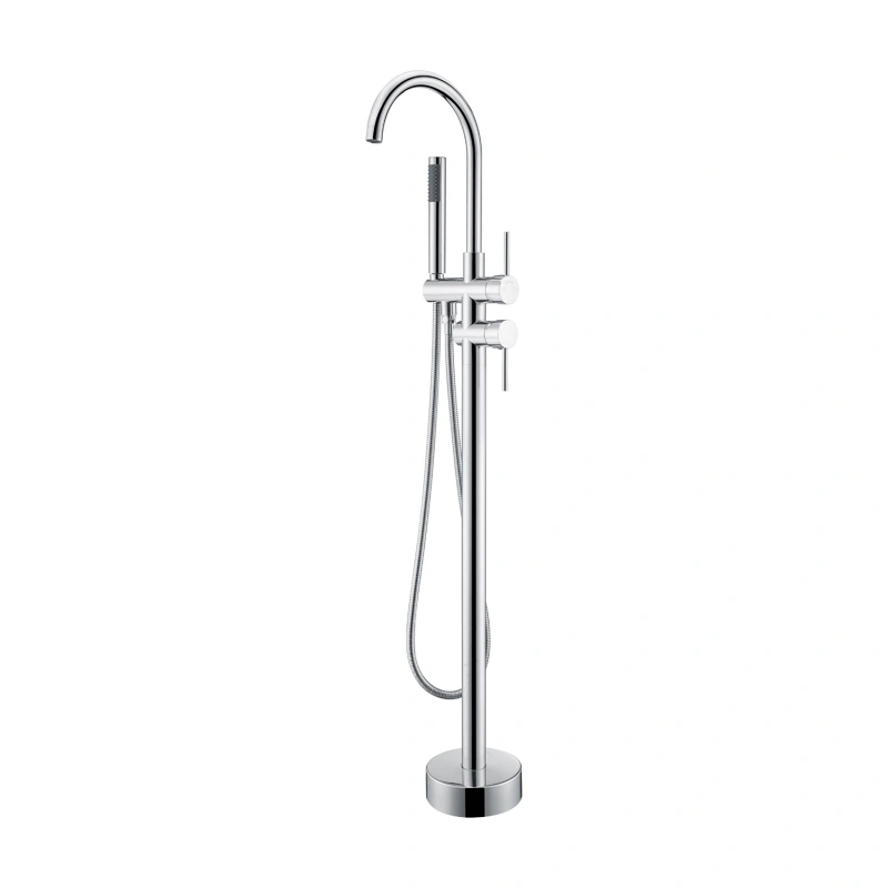 FF012/FF012BB/FF012BN/FF012MB/FF012ORB/FF012SW/FF012VB 2-Handle Residentail Freestanding Bathtub Faucet with Hand Shower