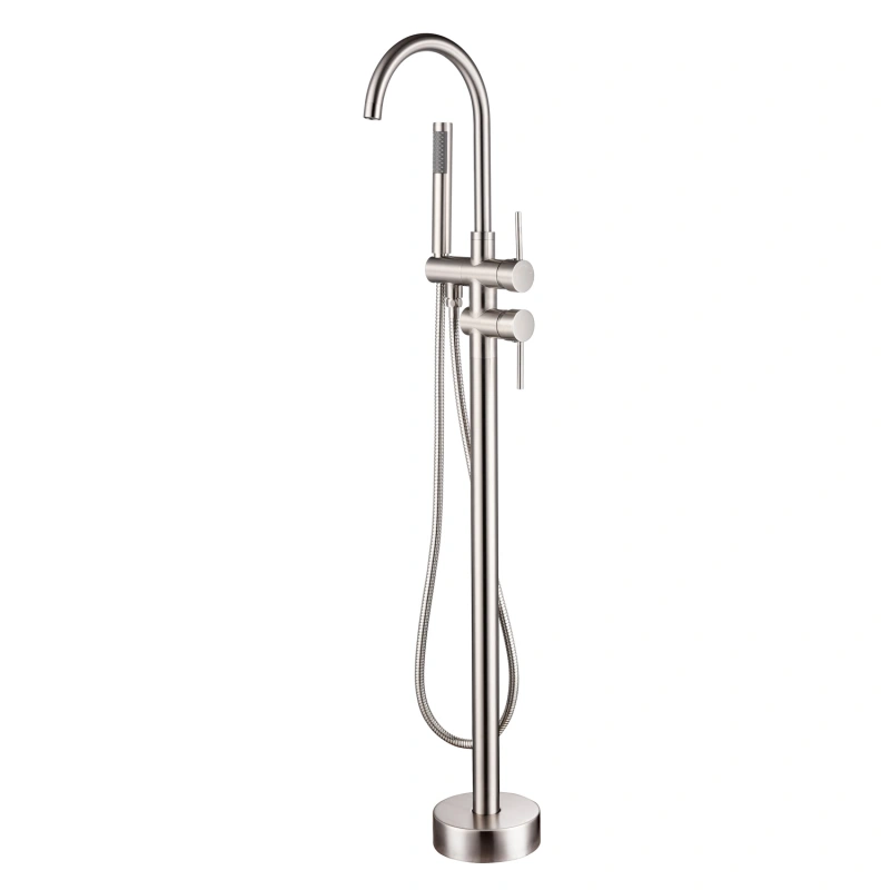 FF012/FF012BB/FF012BN/FF012MB/FF012ORB/FF012SW/FF012VB 2-Handle Residentail Freestanding Bathtub Faucet with Hand Shower