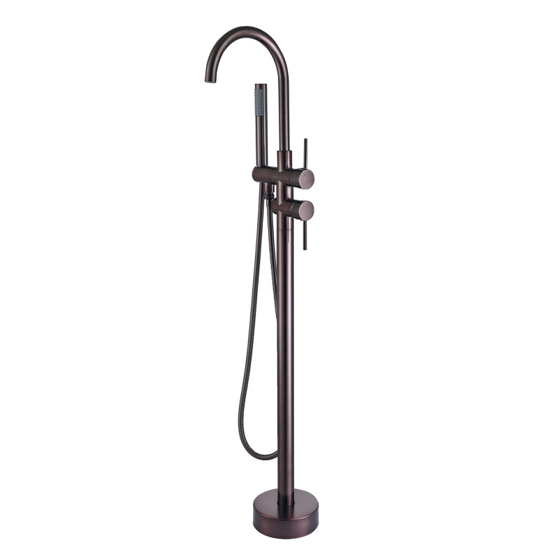 FF012/FF012BB/FF012BN/FF012MB/FF012ORB/FF012SW/FF012VB 2-Handle Residentail Freestanding Bathtub Faucet with Hand Shower