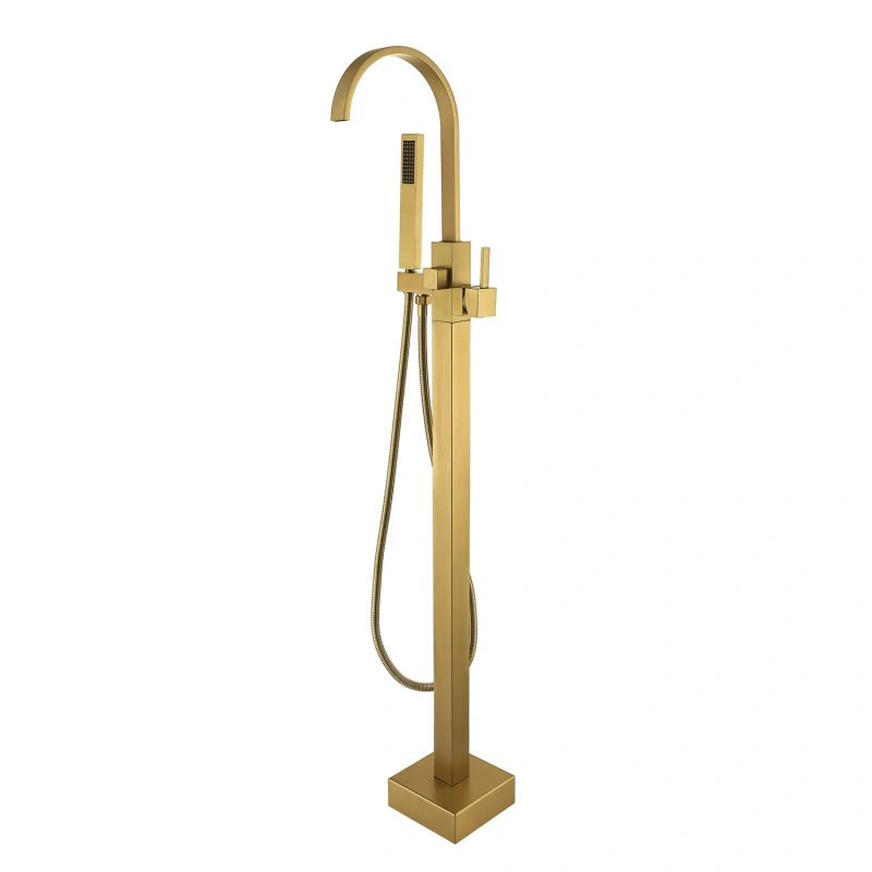 FF016/FF016BB/FF016MB/FF016VB 1-Handle Freestanding Tub Faucet with Hand Shower Head