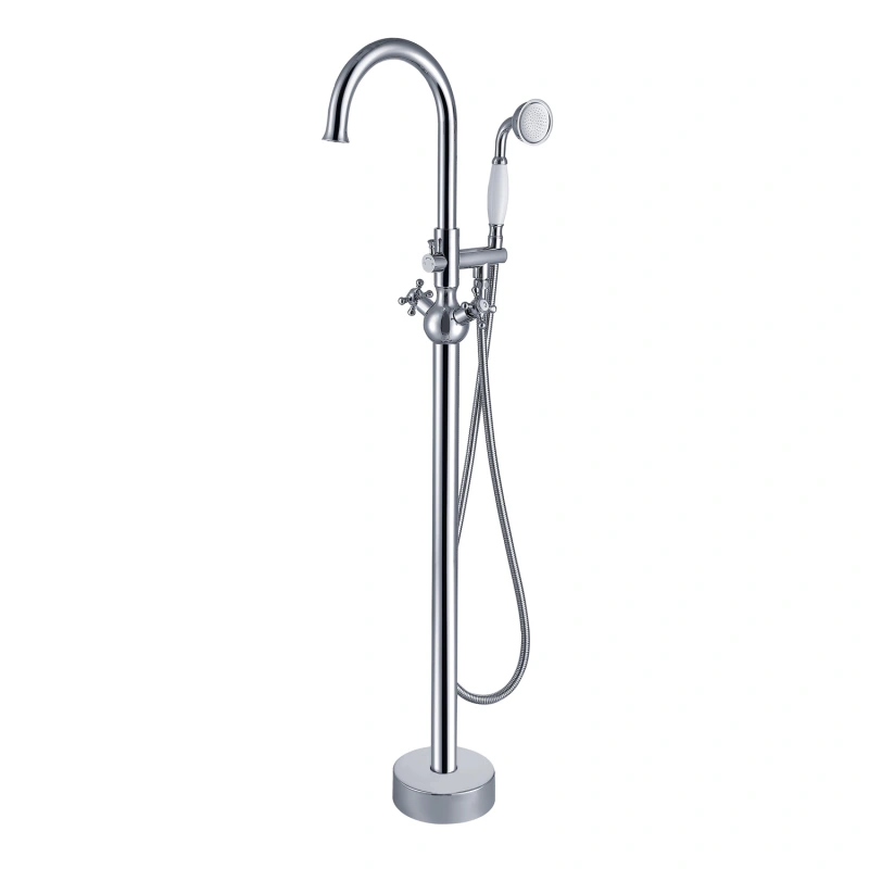 FF029/FF029BB/FF029BN/FF029MB/FF029ORB/FF029TG/FF029VB 2-Handle Freestanding Tub Faucet with Hand Shower Head