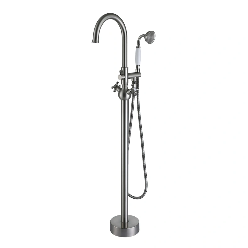FF029/FF029BB/FF029BN/FF029MB/FF029ORB/FF029TG/FF029VB 2-Handle Freestanding Tub Faucet with Hand Shower Head