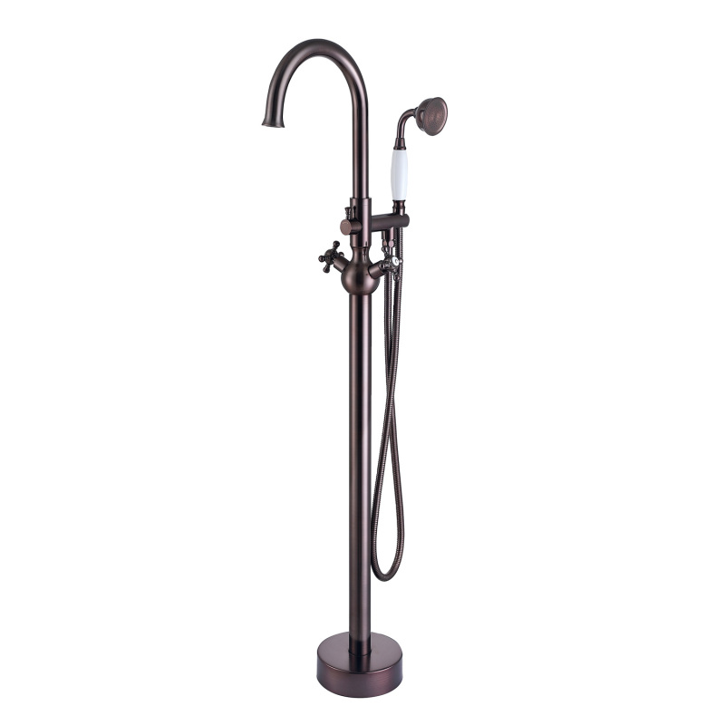 FF029/FF029BB/FF029BN/FF029MB/FF029ORB/FF029TG/FF029VB 2-Handle Freestanding Tub Faucet with Hand Shower Head