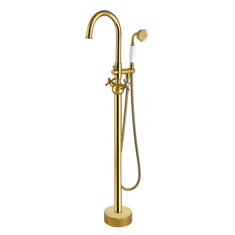 FF029/FF029BB/FF029BN/FF029MB/FF029ORB/FF029TG/FF029VB 2-Handle Freestanding Tub Faucet with Hand Shower Head