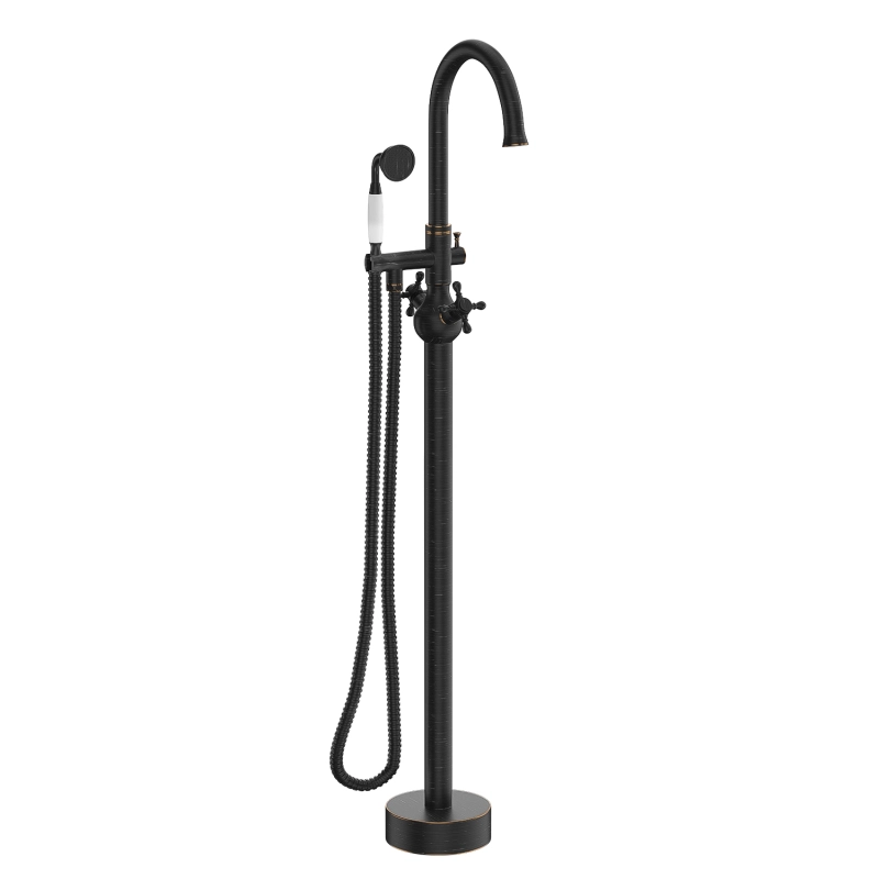 FF029/FF029BB/FF029BN/FF029MB/FF029ORB/FF029TG/FF029VB 2-Handle Freestanding Tub Faucet with Hand Shower Head