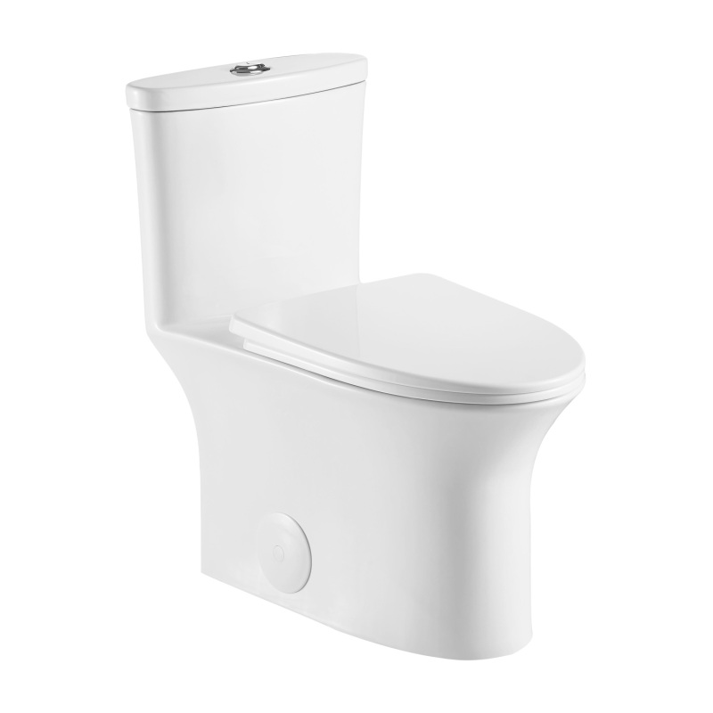 T128D Flush Elongated One-Piece Toilet (Seat Included)