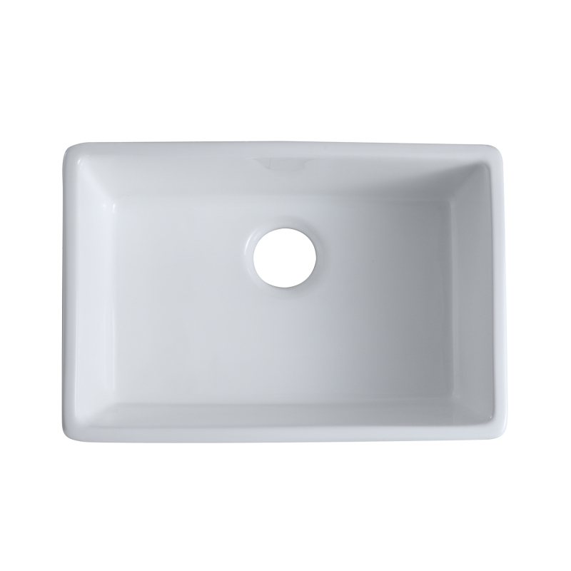 3020D White  Apron-Front Ceramic 30 in. Single Bowl Farmhouse Apron Kitchen Sink