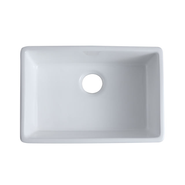 3020D White  Apron-Front Ceramic 30 in. Single Bowl Farmhouse Apron Kitchen Sink