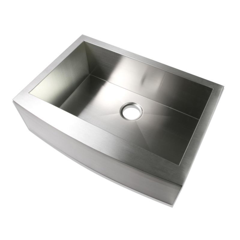 HFS3219 Stainless Steel 32'' L x 19'' W Single Bowl Sink Handmade Farmhouse Apron Kitchen Sink without workstation