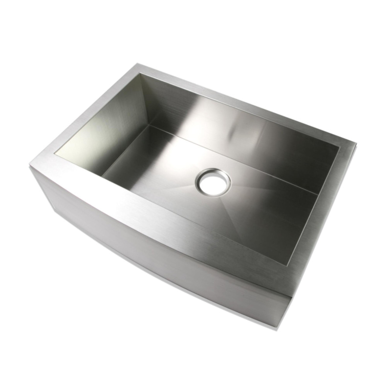 HFS3220 Stainless Steel 32'' L x 20'' W Single Bowl Sink Handmade Farmhouse Apron Kitchen Sink without workstation