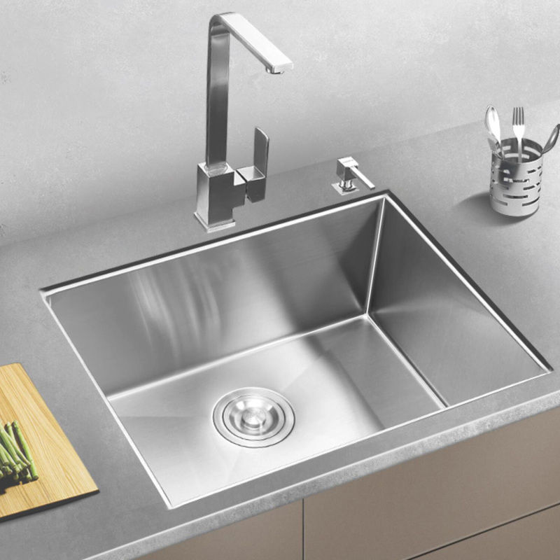 HS2318 Stainless Steel 23 in. Single Bowl Undermount  Handmade Kitchen Sink without workstation