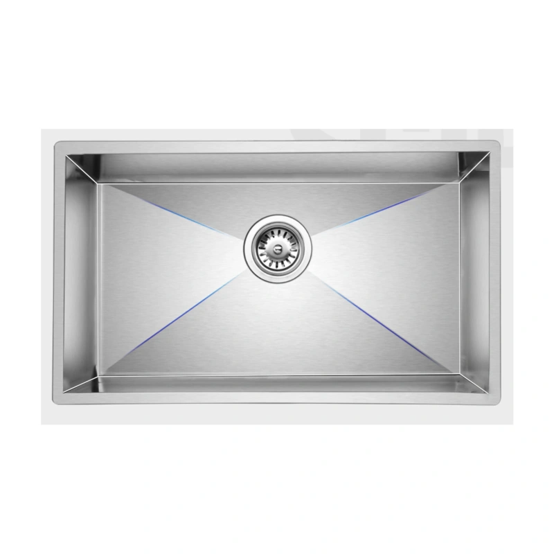 HS3018 Stainless Steel 30 in. Single Bowl Undermount Handmade Kitchen Sink without workstation