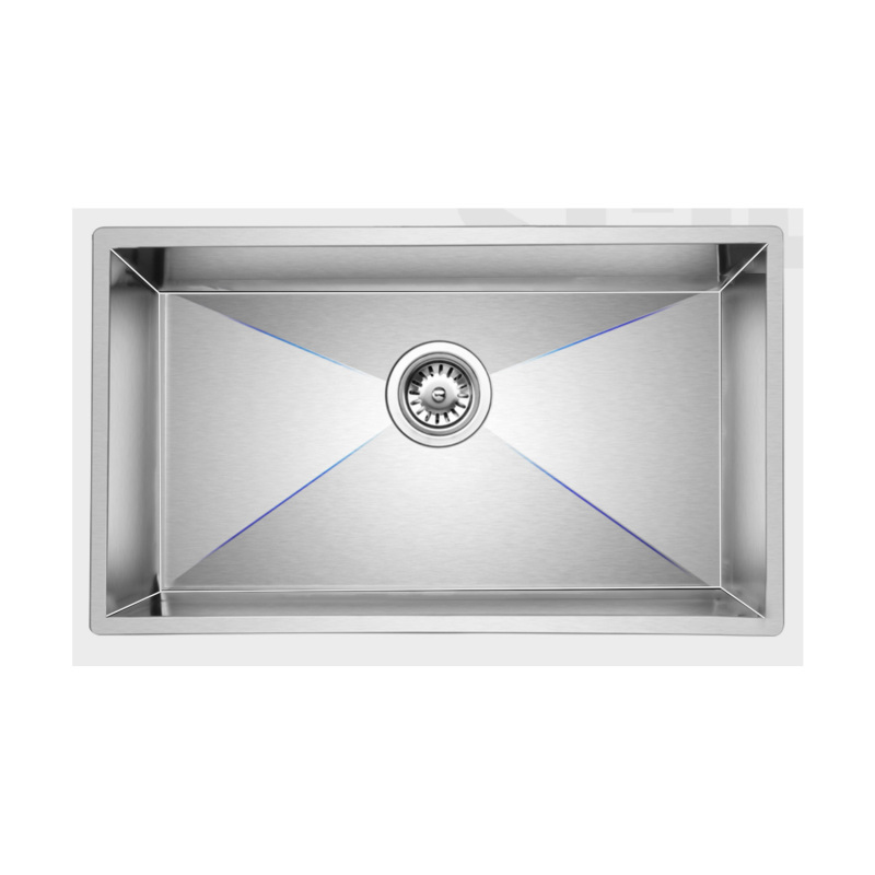 HS3219 Stainless Steel 32 in. Single Bowl Undermount Handmade Kitchen Sink without workstation