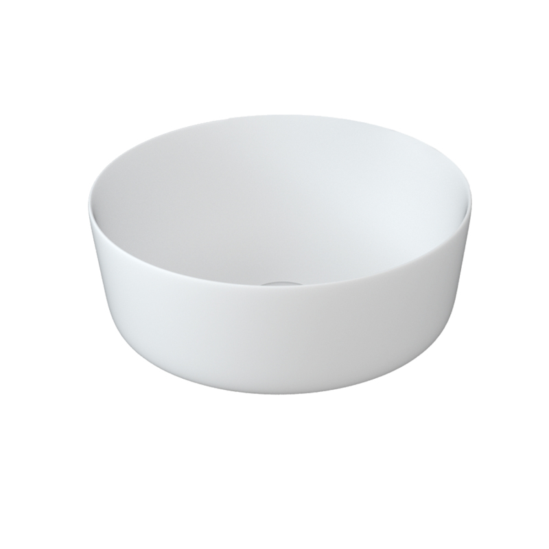 AY1616T 16.38 in. Topmount Bathroom Sink Basin in White Ceramic