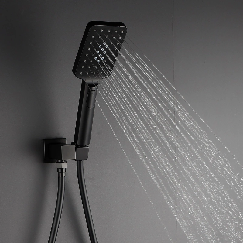 98102-10CP/ 98102-10H/98102-10BN  10 Inches  Bathroom Ultra-Luxury Rainfall Shower Head/Handheld Combo. Convenient Push-Button Flow Control Button for easy one-handed operation. Switch flow settings with the same hand! Premium Chrome