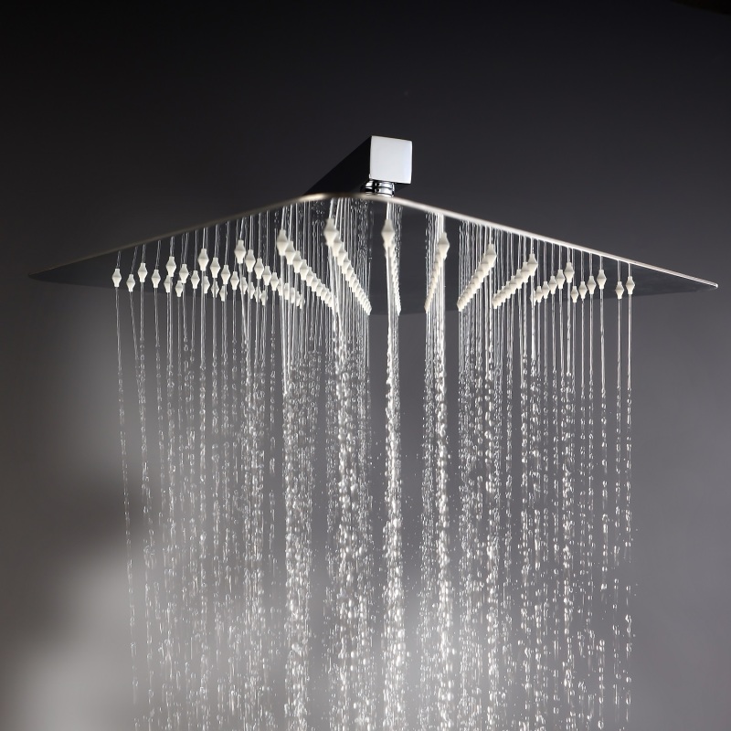 98103-10CP/ 98103-10H/ 98103-10BN 10 Inches  Bathroom Ultra-Luxury Rainfall Shower Head/Handheld Combo. Convenient Push-Button Flow Control Button for easy one-handed operation. Switch flow settings with the same hand! Premium Chrome