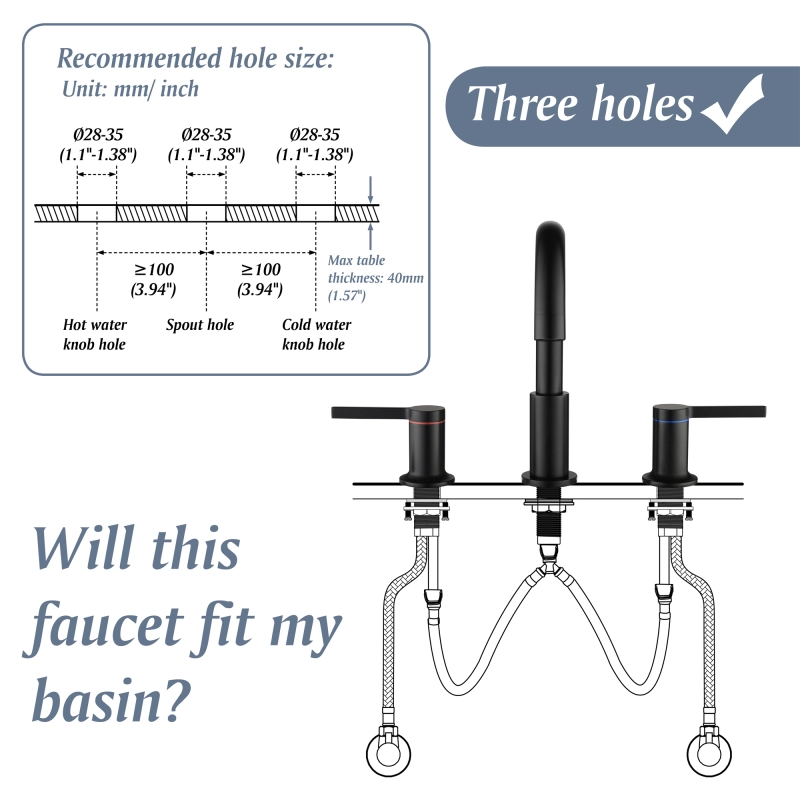 1512BL/ 1512BG/ 1512BN Basin Faucet