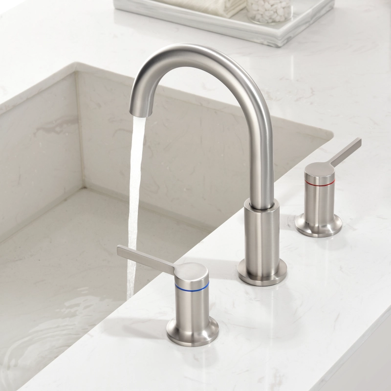 1512BL/ 1512BG/ 1512BN  Widespread Bathroom Faucet