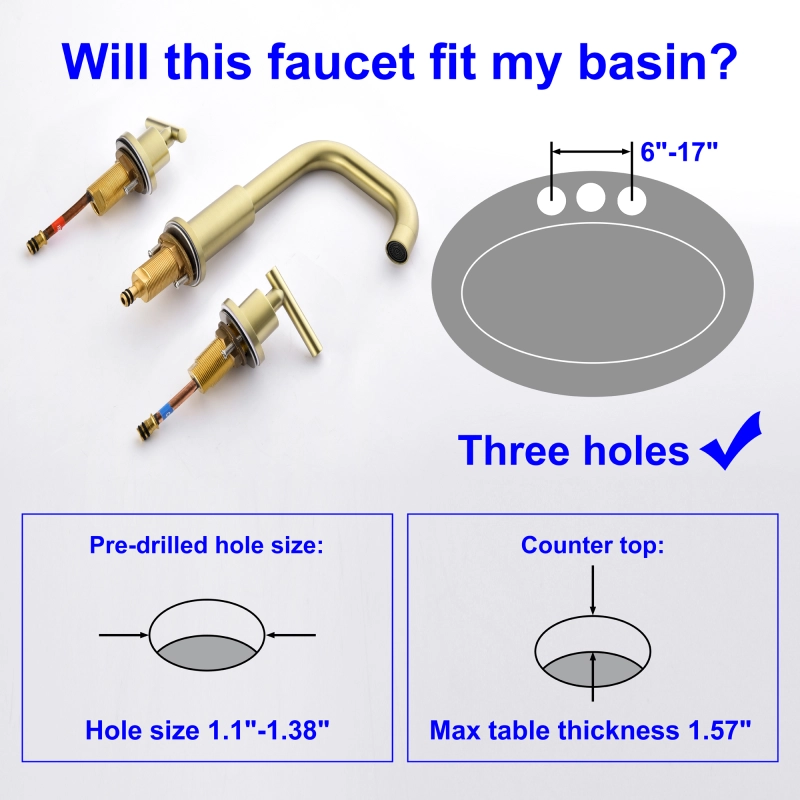 1514BL/ 1514BG/ 1514BN Basin Faucet