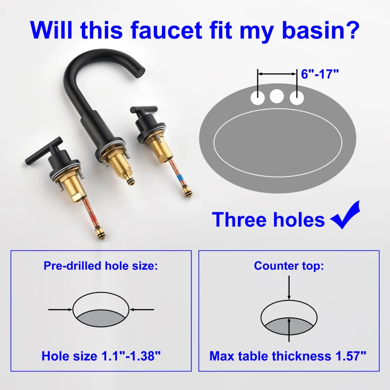 1515BL/ 1515BG/ 1515BN Basin Faucet