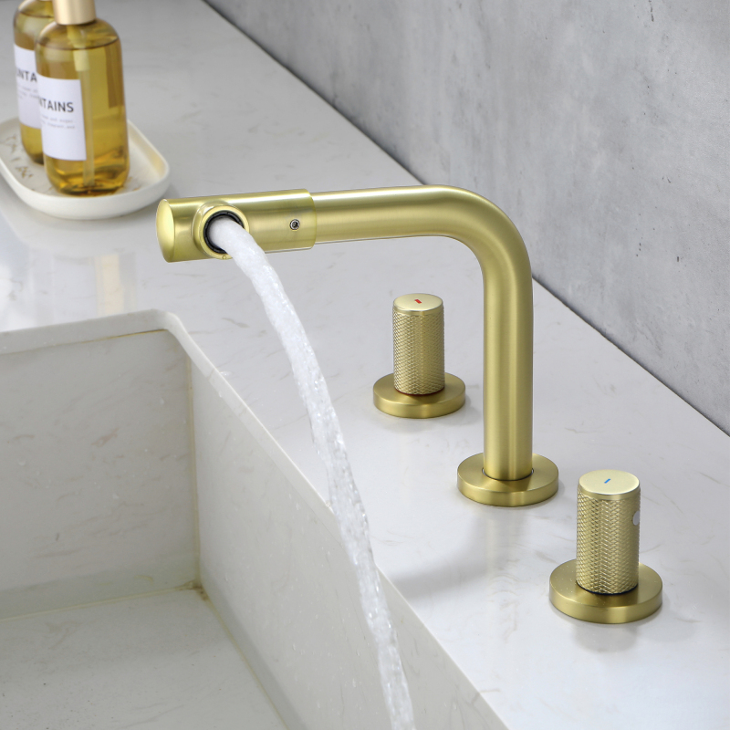 1517BL/ 1517BG/ 1517BN  Widespread Bathroom Faucet