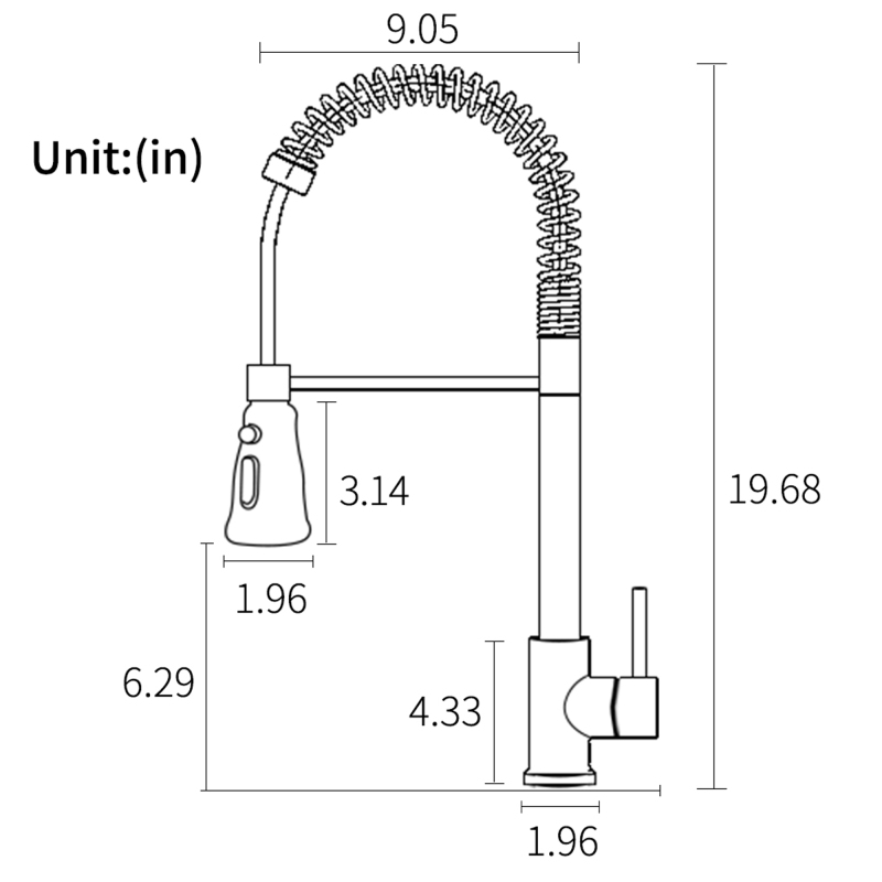 11003BL/ 11003BG Kitchen Faucet