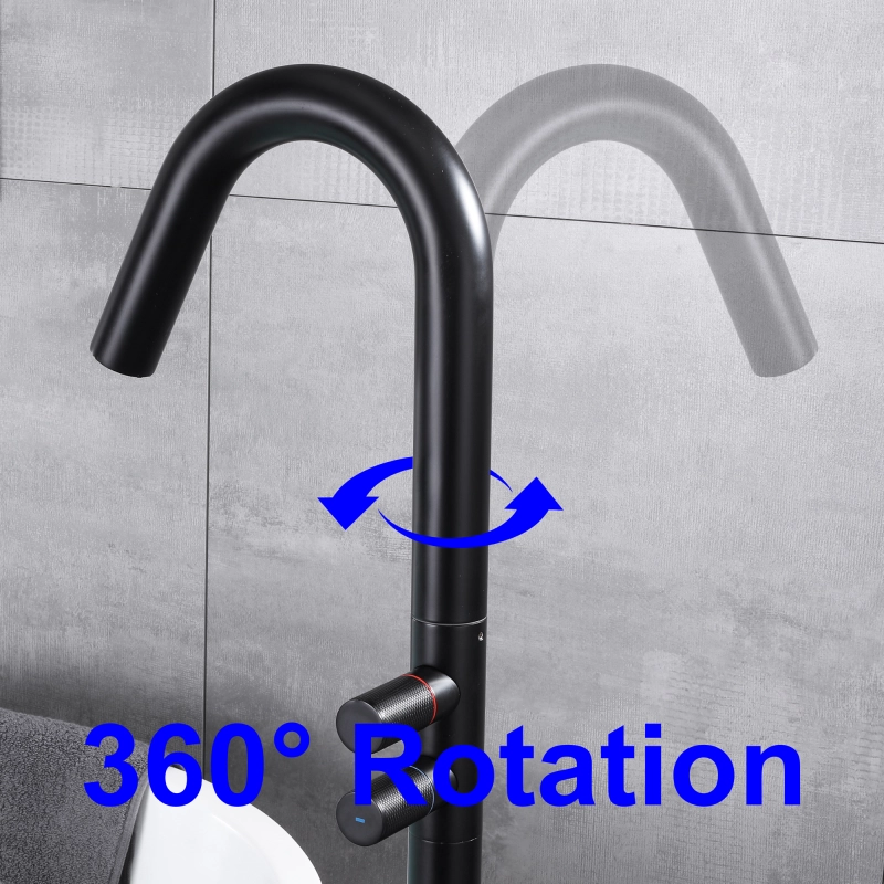 18012BL Floor Bathtub Faucet