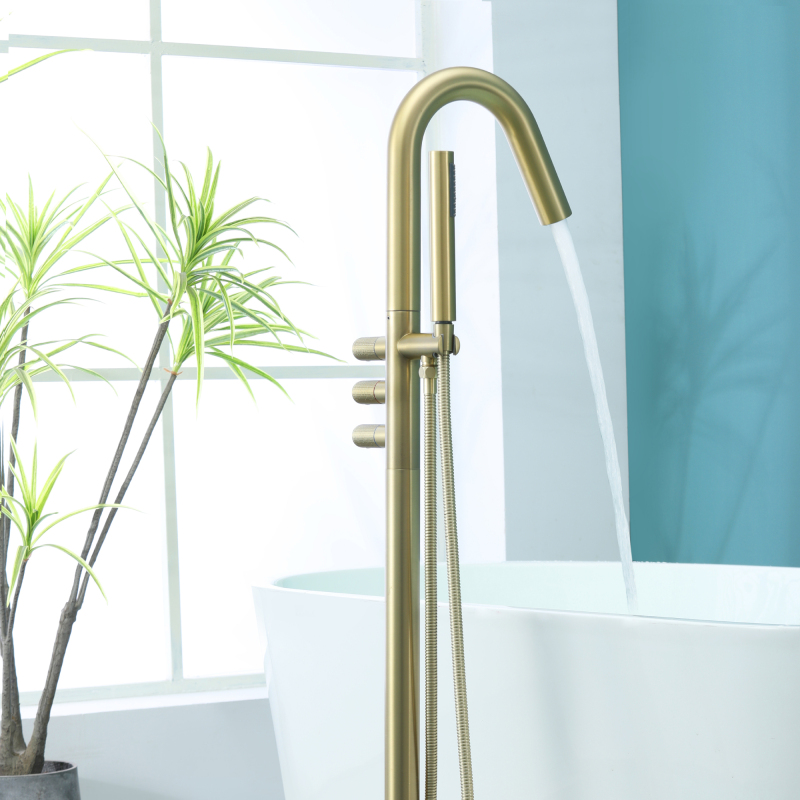 18013BL/ 18013BG Floor Bathtub Faucet