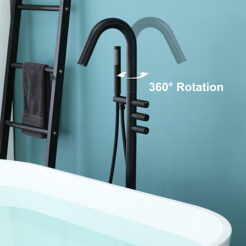 18013BL/ 18013BG Floor Bathtub Faucet