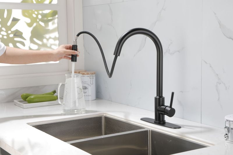 HK9001MB-8/ HK9001NS-8 Kitchen Faucet with Pull Down Sprayer