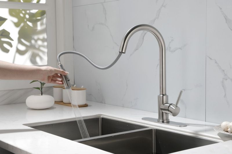 HK9001MB-8/ HK9001NS-8 Kitchen Faucet with Pull Down Sprayer
