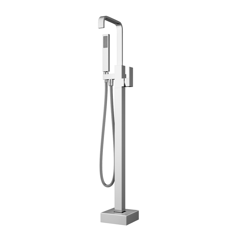 USA-TU-003 Freestanding Tub Faucet with Handheld Shower Head Chorme