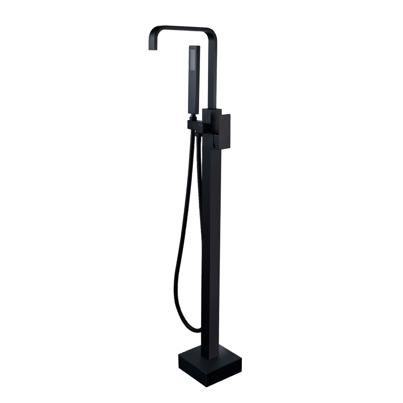 USA-TU-004 Freestanding Tub Faucet with Handheld Shower Head Matte Black